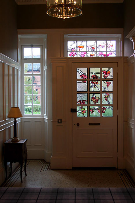 Front door and hallway