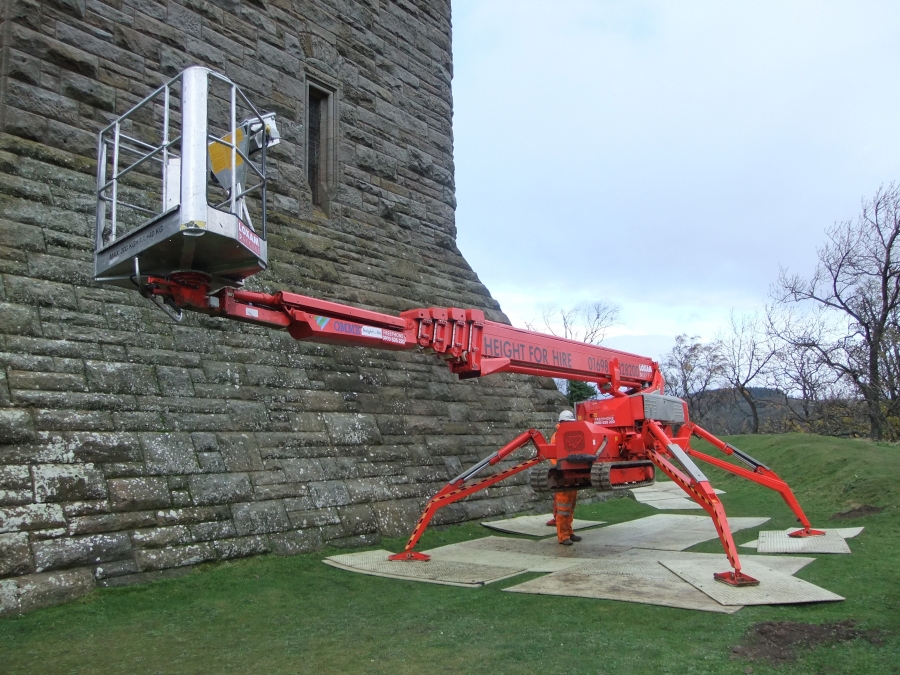 Spider cherry picker below