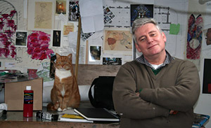 Rab MacInnes in his studio